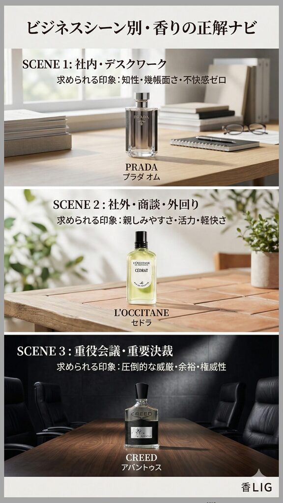 mens fragrance business scene selection guide
